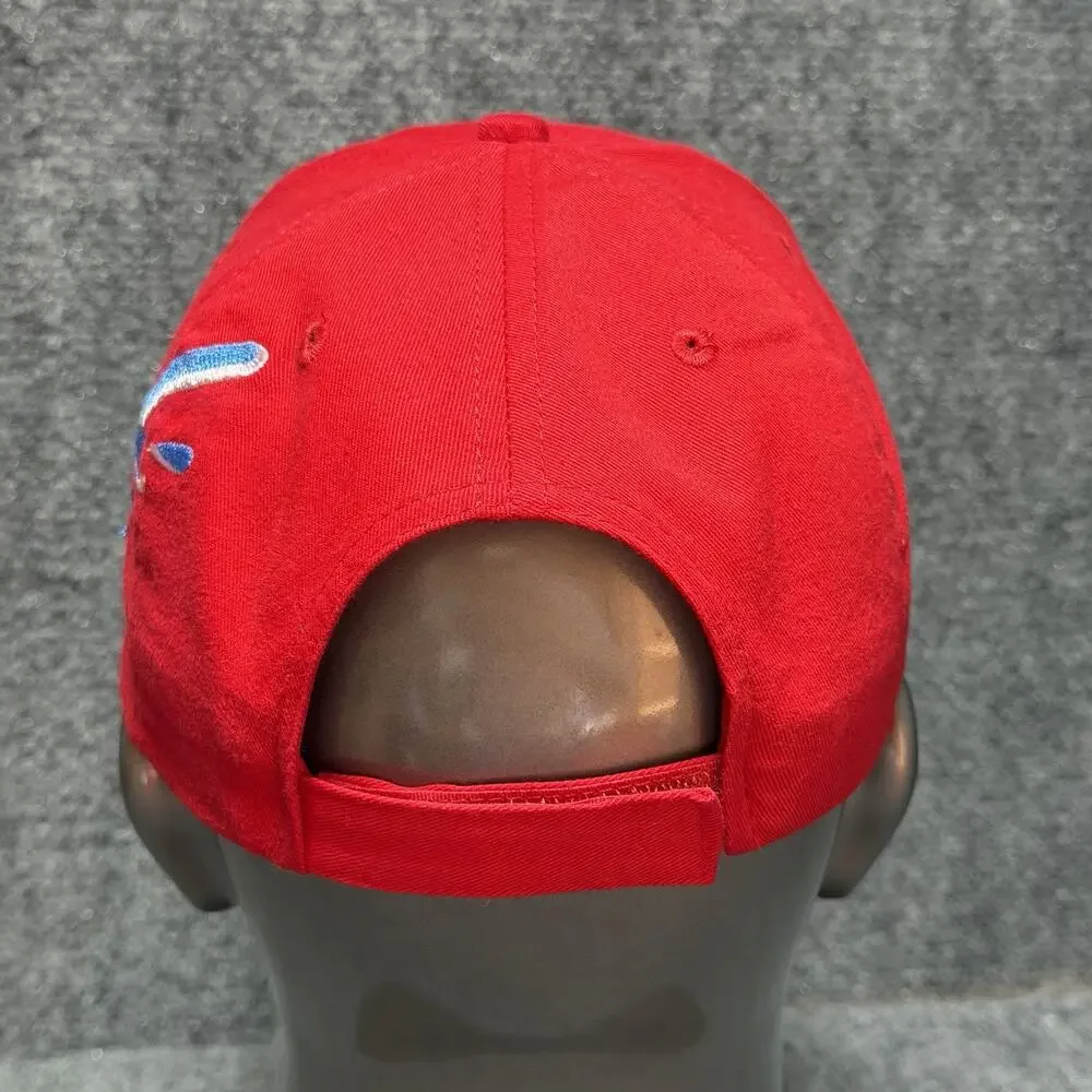Delta Sport Boats & Yacht Club Red StrapBack Baseball Cap Lot Of 2 Hats OSFA Vtg